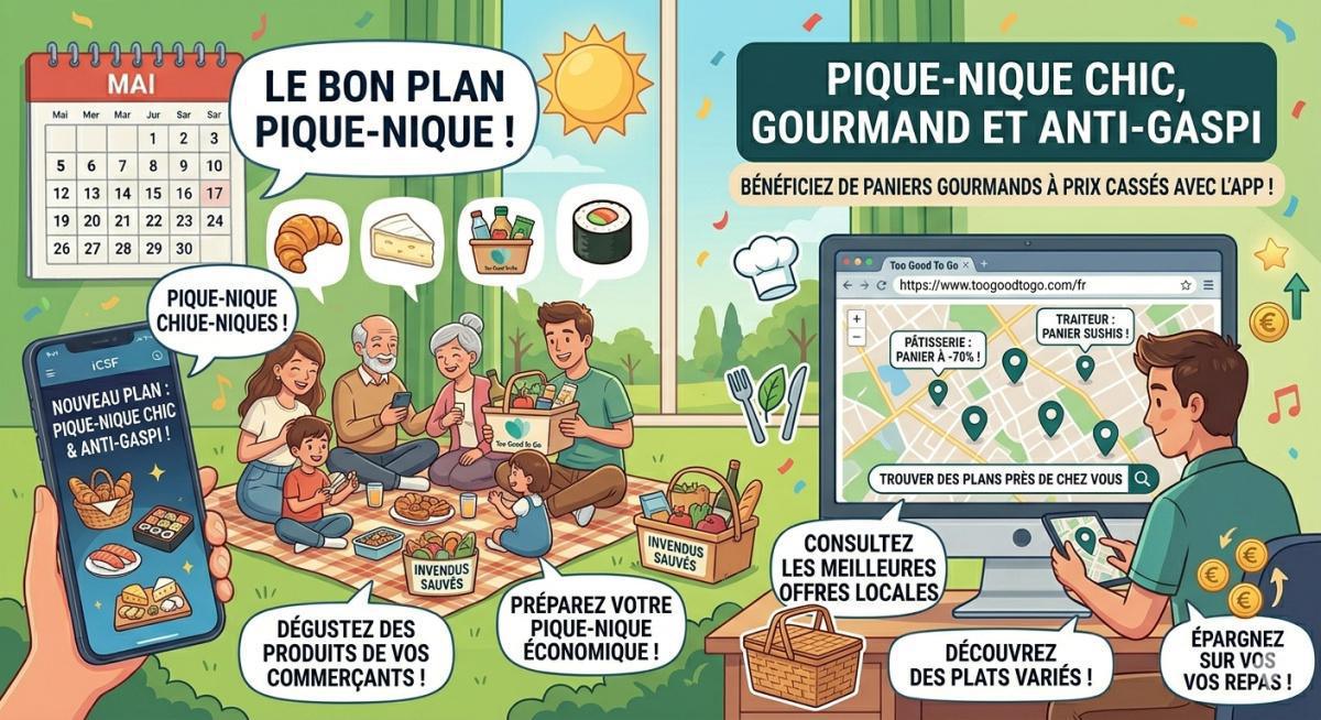 Pique-nique chic, gourmand et anti-gaspi