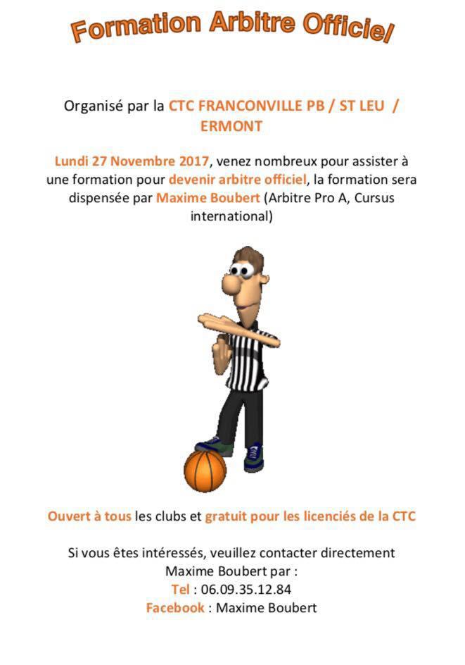 Formation arbitre officiel