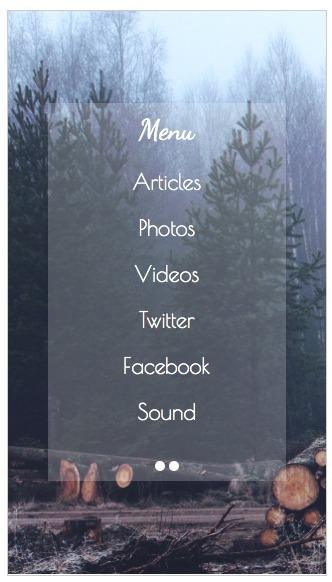 Modalità di navigazione Slate - Tema Modalità di navigazione Slate - Tema