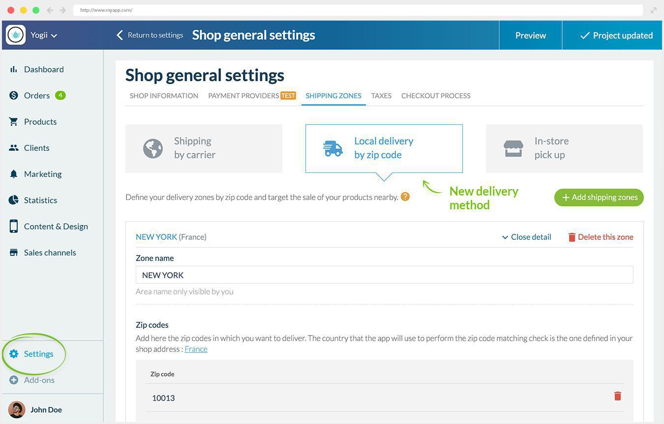 Desde tu tienda hasta sus puertas con el add-on de entrega local Desde tu tienda hasta sus puertas con el add-on de entrega local