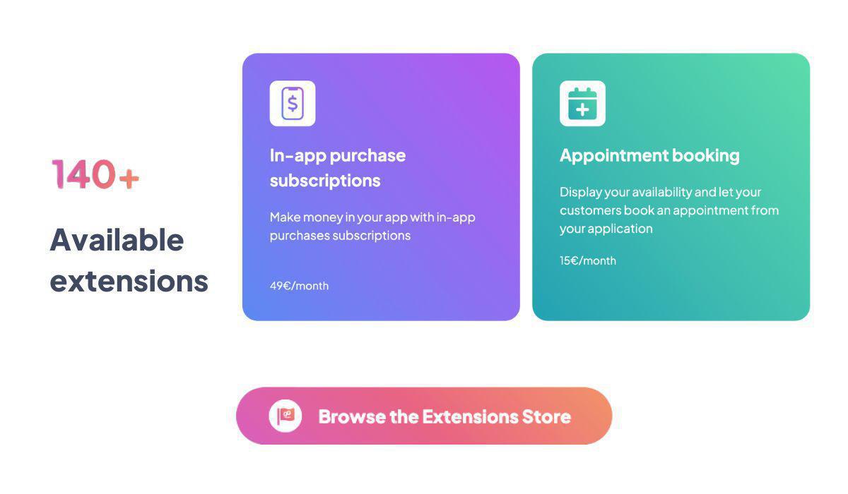 https://es.goodbarber.com/extensions/ https://es.goodbarber.com/extensions/