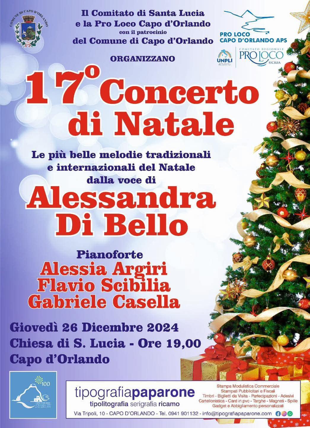 Concerto di Natale 17ª Edizione (inizio ore 19.00)