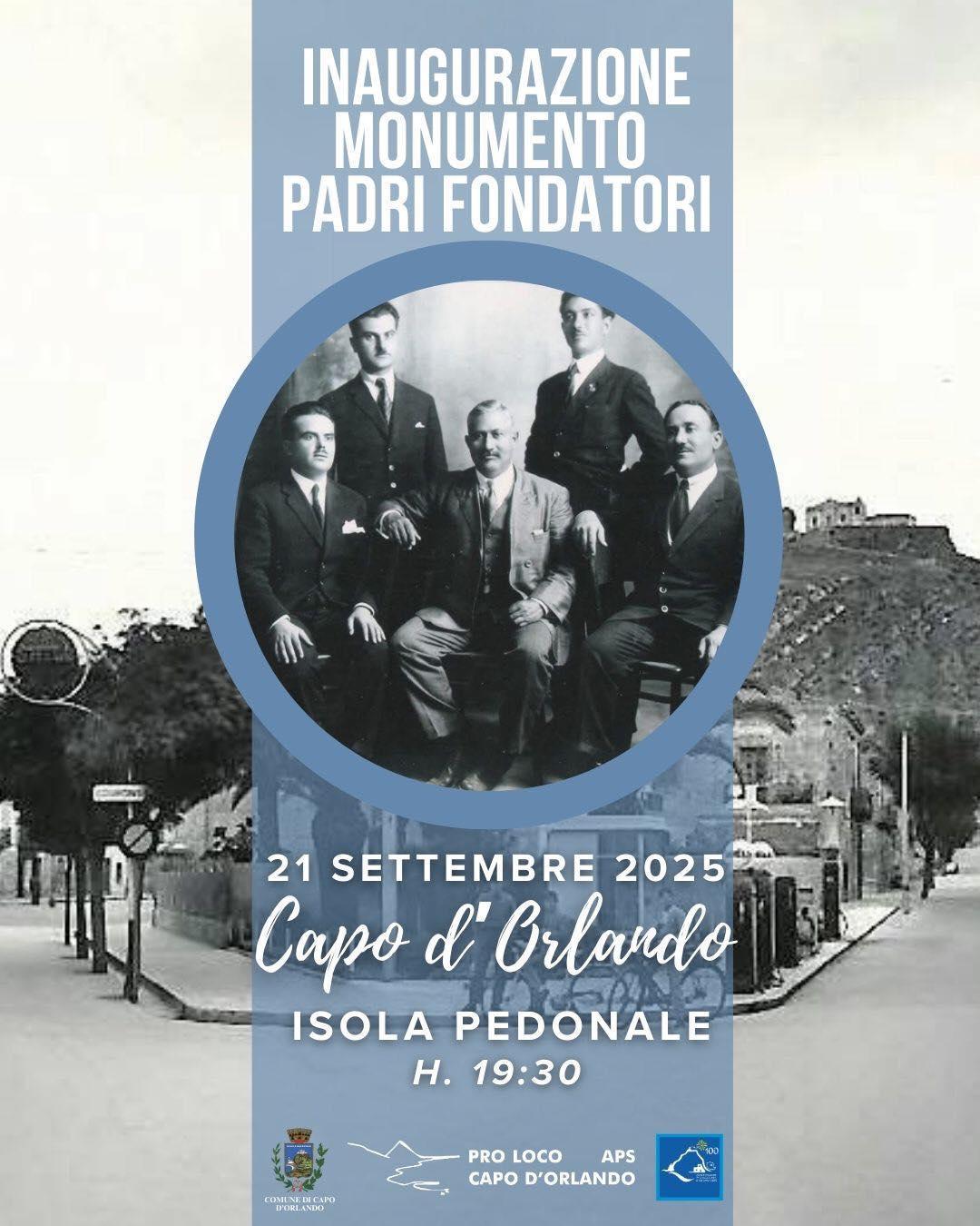 Inaugurazione Monumento Padri Fondatori (inizio ore 19:30)