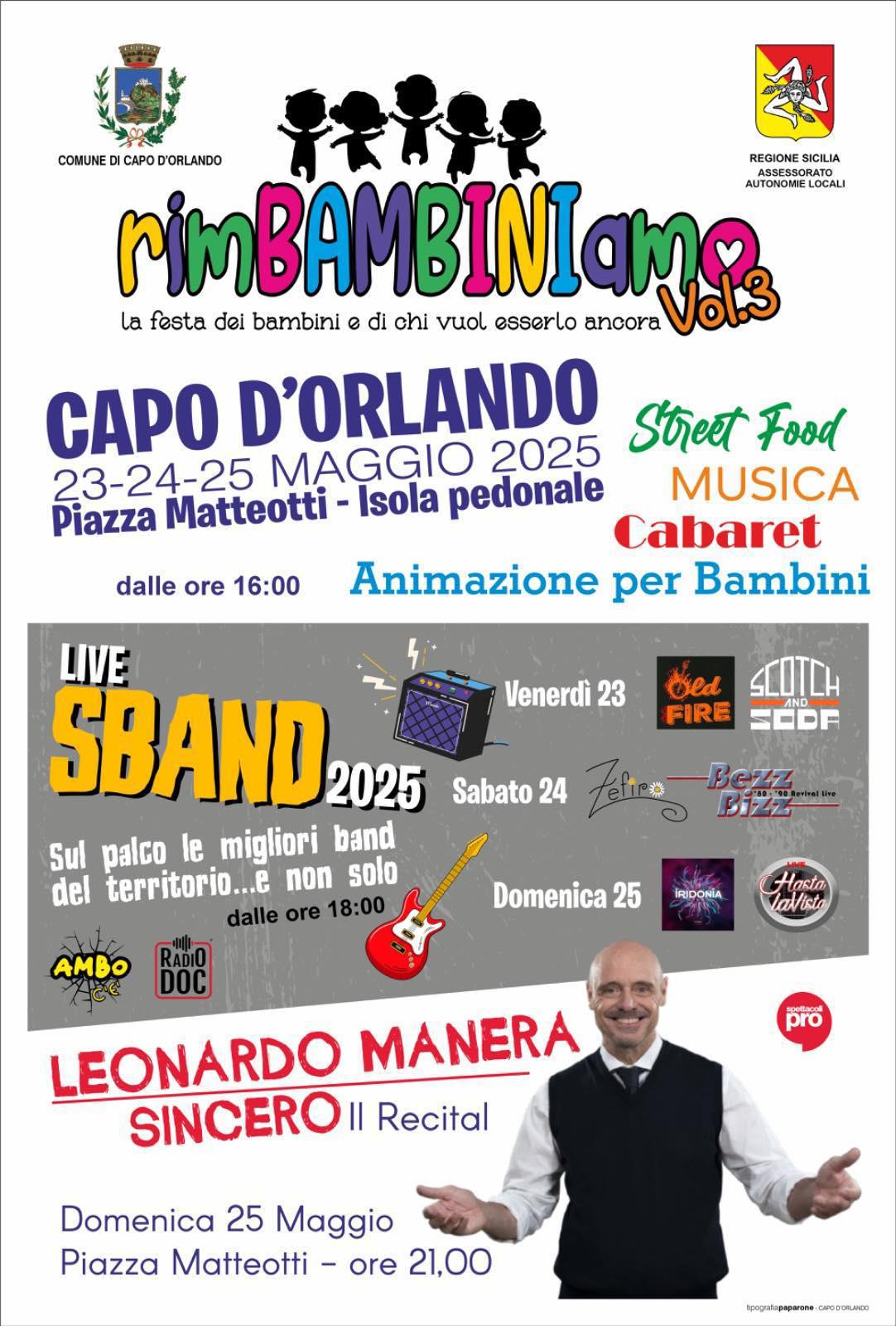 Leonardo Manera Sincero - Il Recital (inizio ore 21.00)