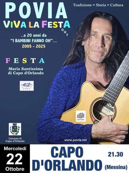 Spettacolo Musicale con: POVIA (dalle ore 21.30)