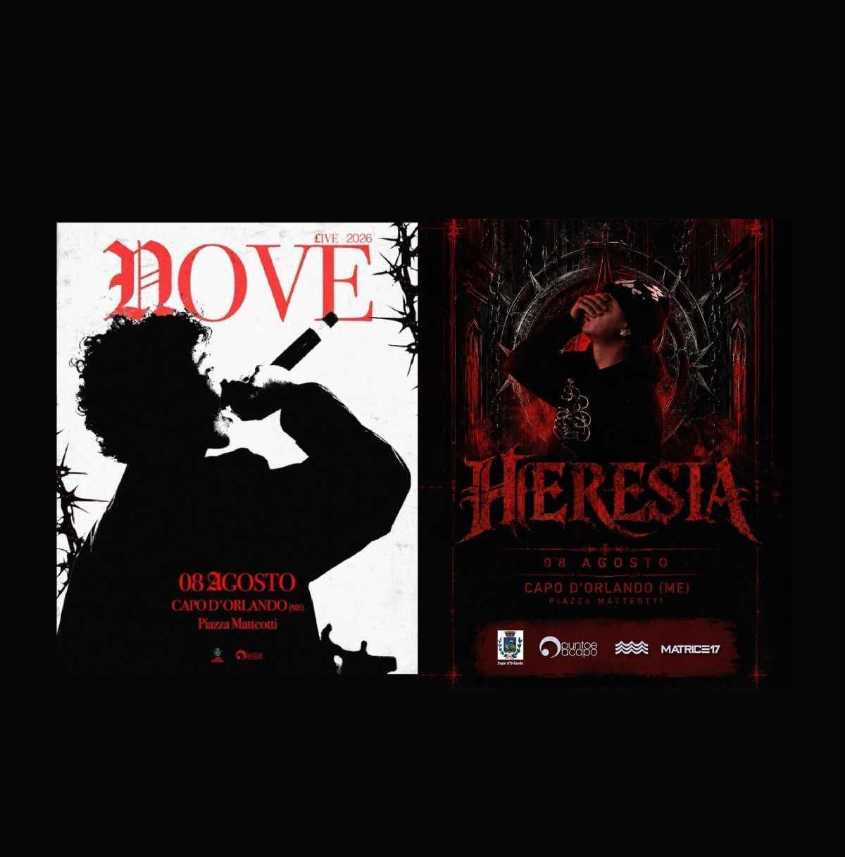Nove e Heresia (dalle ore 21.00) Nove e Heresia (dalle ore 21.00)