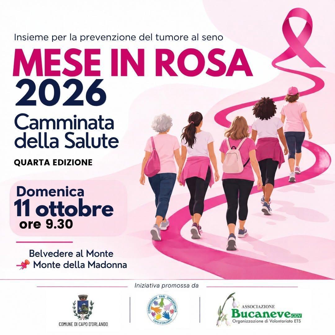 Mese in Rosa- Camminata della Salute (Inizio ore 9.30)