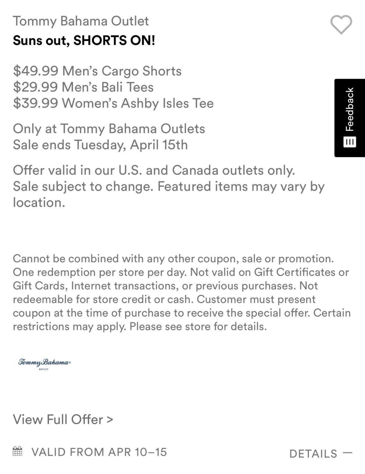 Tommy Bahama Outlet
