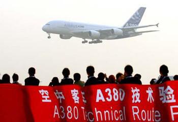 A380 atterrit à Beijing