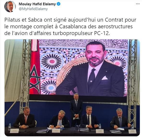 Pilatus et Sabca signent pour l'assemblage d'aérostructures PC-12 au Maroc