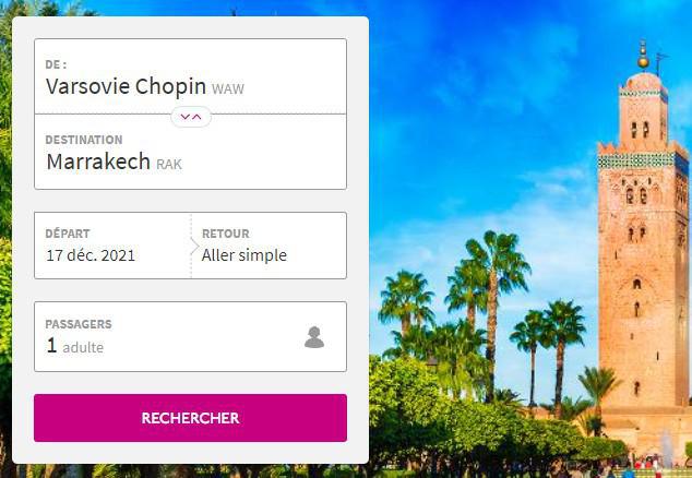Wizzair relance sa liaison Varsovie-Marrakech deux fois par semaine