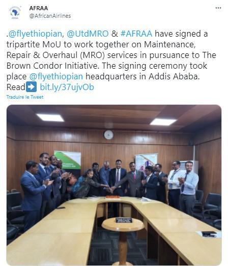 Ethiopian Airlines souscrit au projet mis en place par l’AFRAA et l’UTD Aviation Solutions
