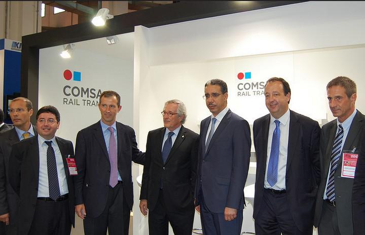Aziz Rebbah en compagnie du PDG de COMSA EMTE à la 15ème édition de International Logistics and Material Handling Exhibition (SIL)