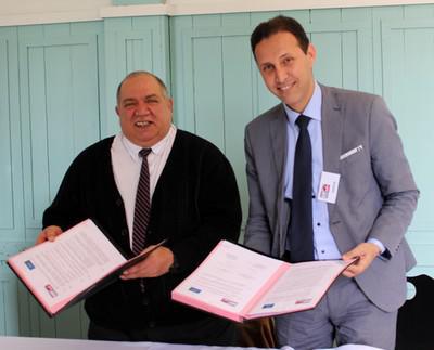 Mr Talal Masri (Directeur de l'ENIT) et Mr Menou (Directeur de l'AIAC)