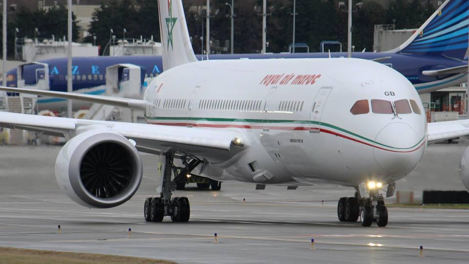 Arrivée du premier B787 de Royal Air Maroc