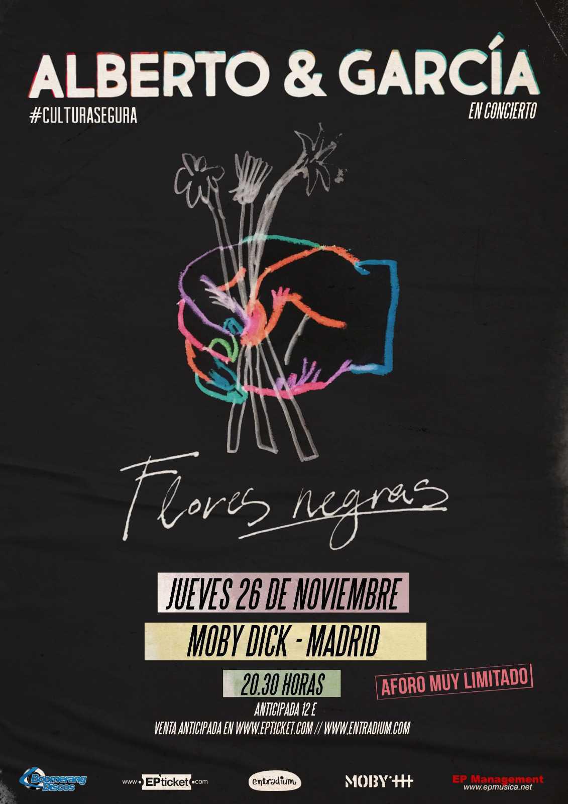ALBERTO & GARCÍA presentan "Flores Negras" en MOBY