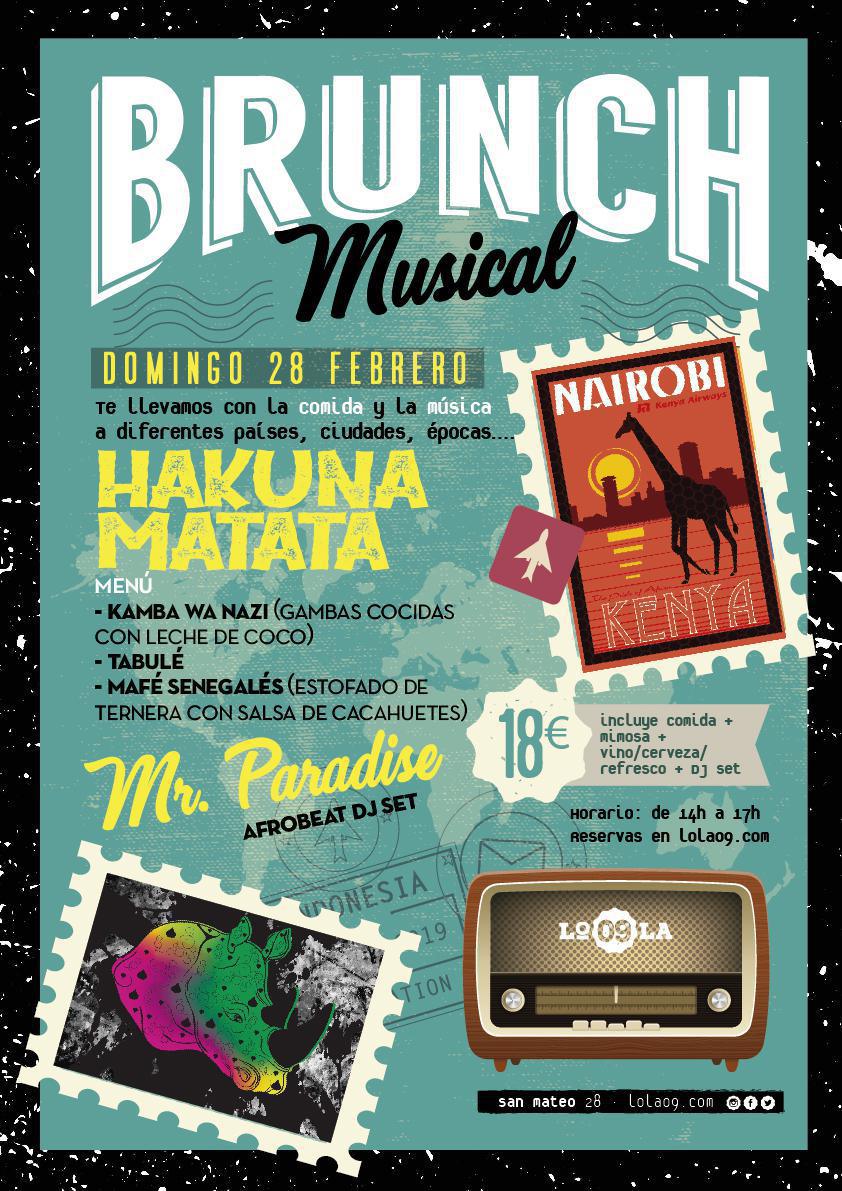 BRUNCH MUSICAL LOLA 09 - HAKUNA MATATA 