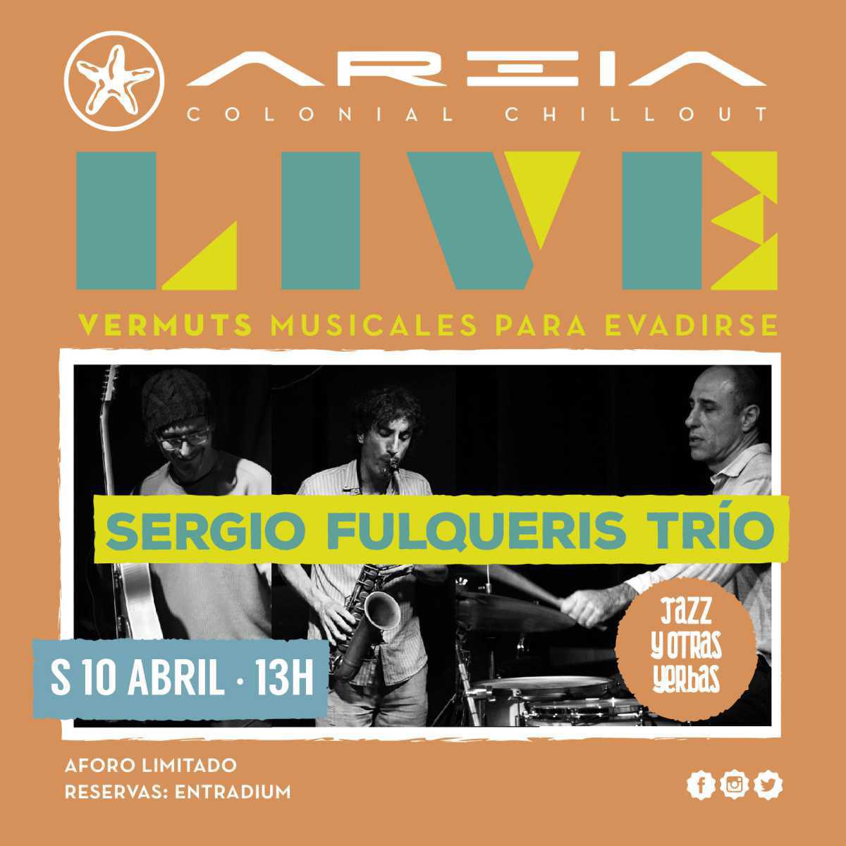 Areia Live presenta SERGIO FULQUERIS TRÍO – jazz y otras yerbas Areia Live presenta SERGIO FULQUERIS TRÍO – jazz y otras yerbas