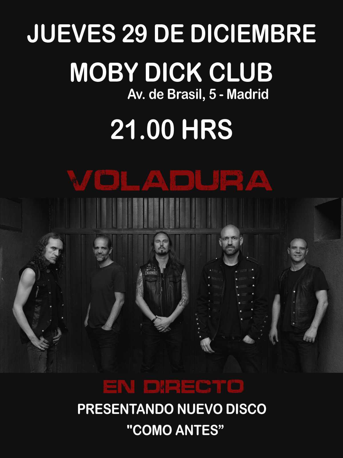 VOLADURA en Moby Dick Club