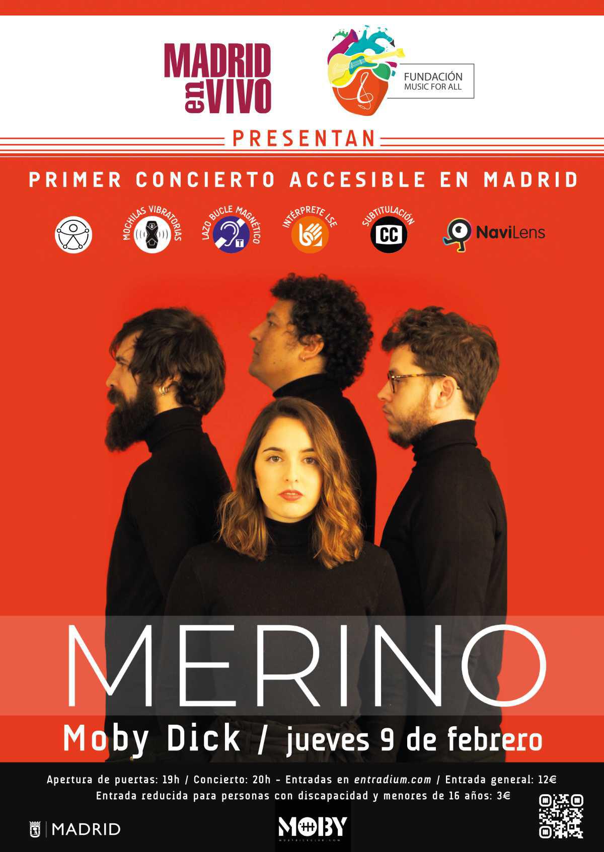 Music For All y Madrid En Vivo presentan MERINO