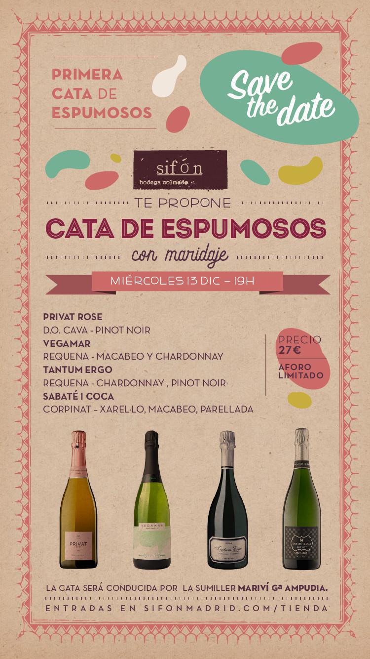 CATA DE ESPUMOSOS CON MARIDAJE