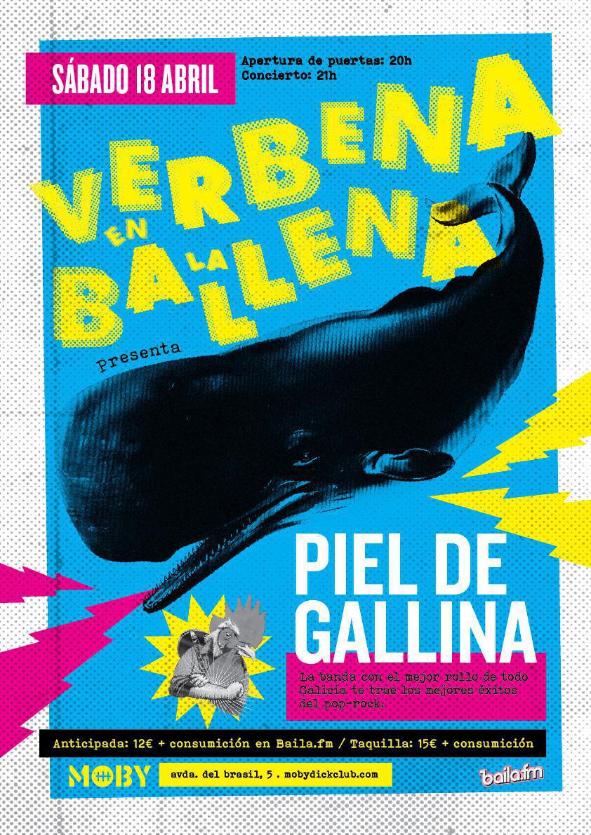 VERBENA EN LA BALLENA CON PIEL DE GALLINA en Moby