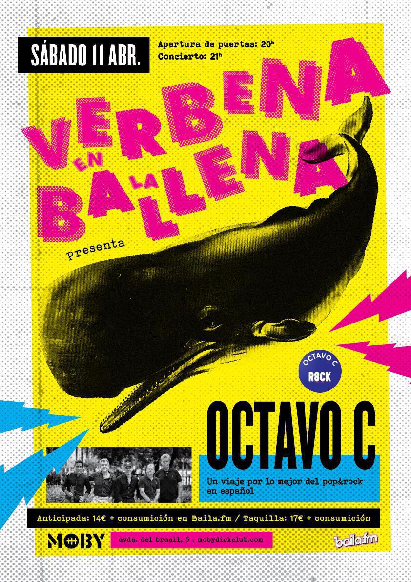 VERBENA EN LA BALLENA con OCTAVO C en Moby VERBENA EN LA BALLENA con OCTAVO C en Moby