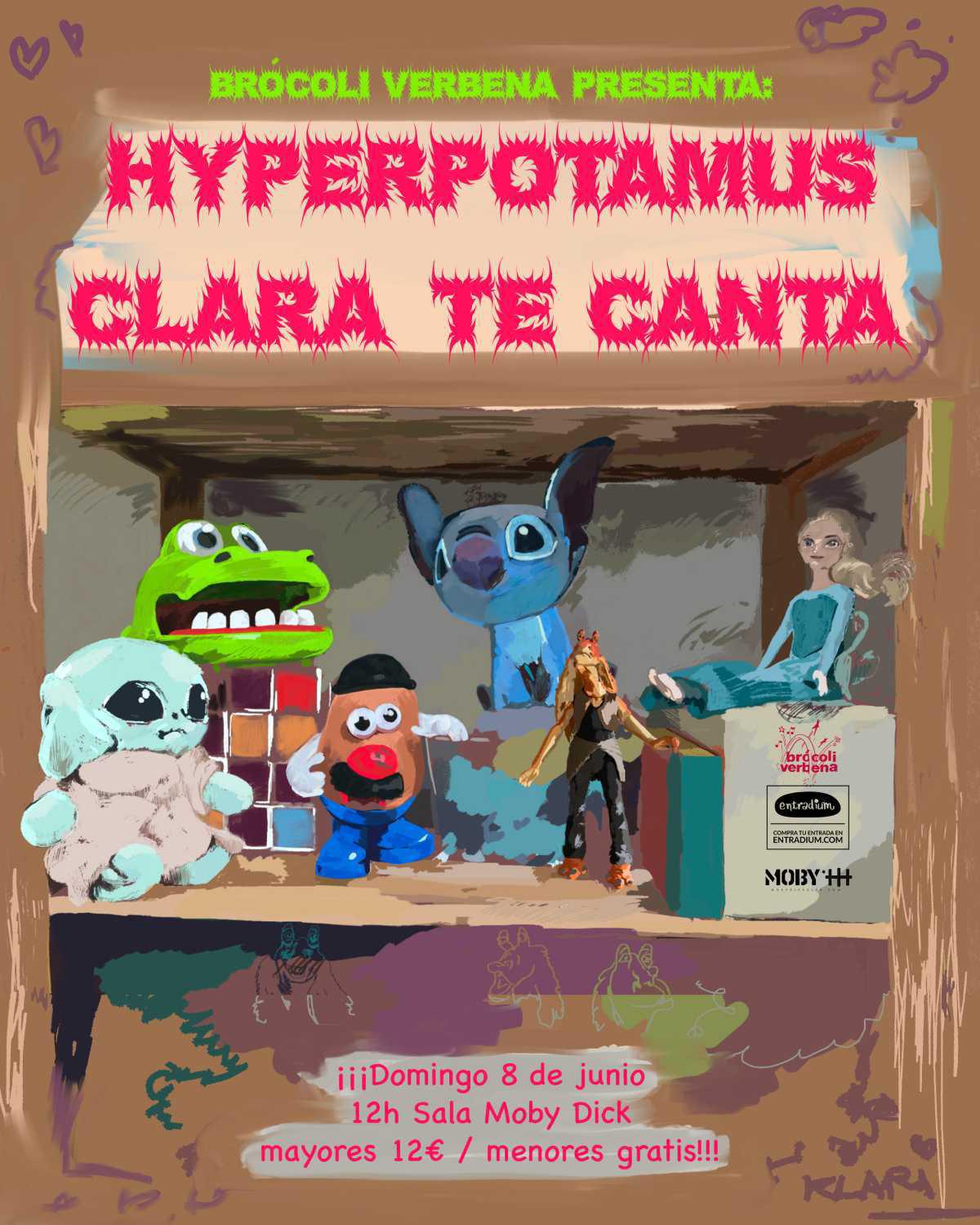 BRÓCOLI VERBENA PRESENTA: HYPERPOTAMUS + CLARA TE CANTA 