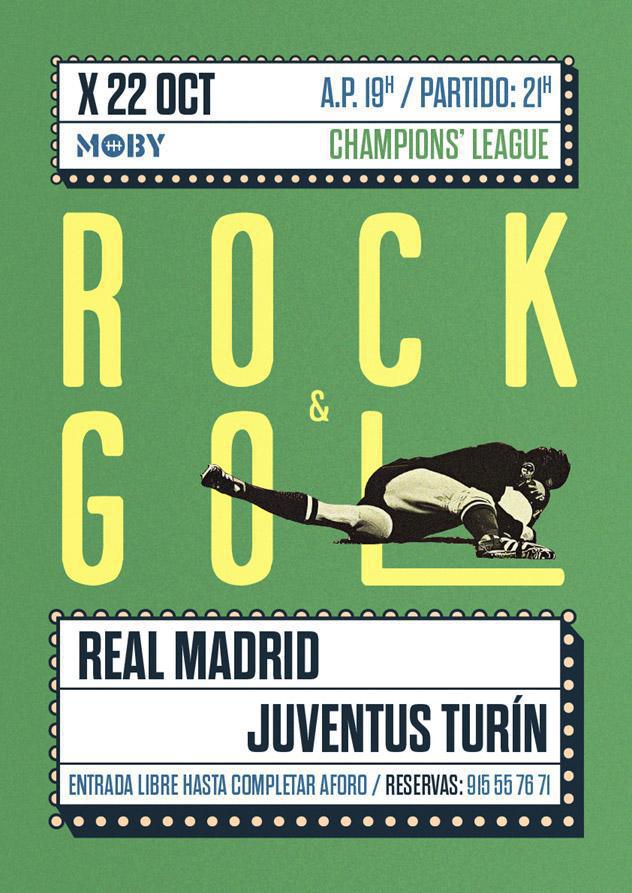 ROCK&GOL: CHAMPIONS’ LEAGUE – REAL MADRID vs JUVENTUS