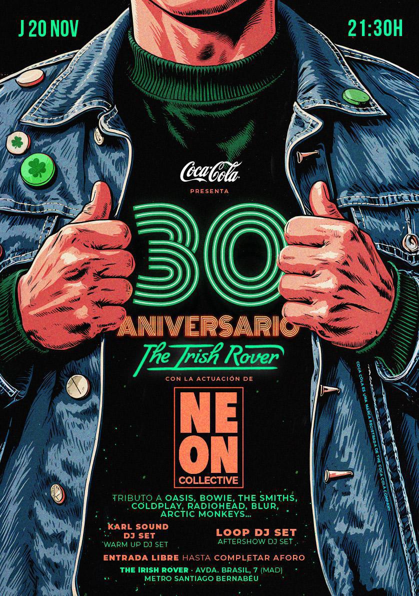 Coca-Cola presenta 30 ANIVERSARIO THE IRISH ROVER con NEON COLLECTIVE