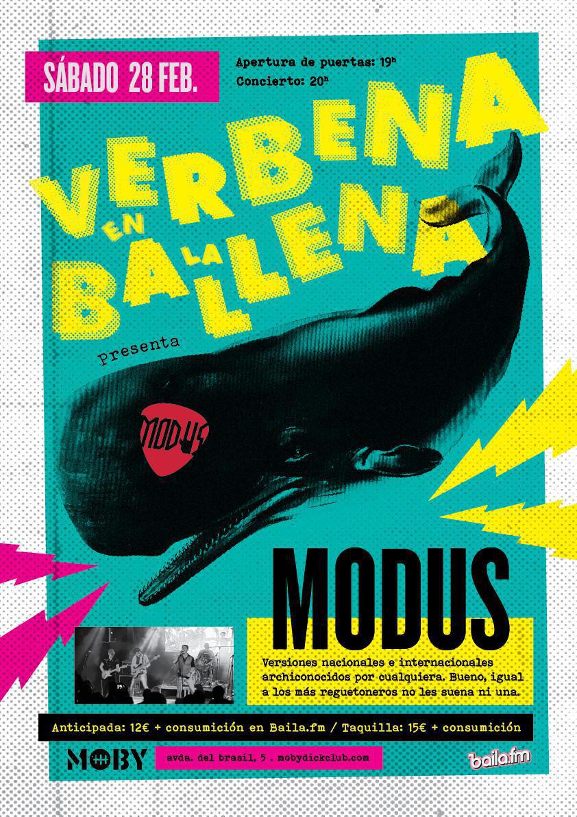 VERBENA EN LA BALLENA CON MODUS VERBENA EN LA BALLENA CON MODUS
