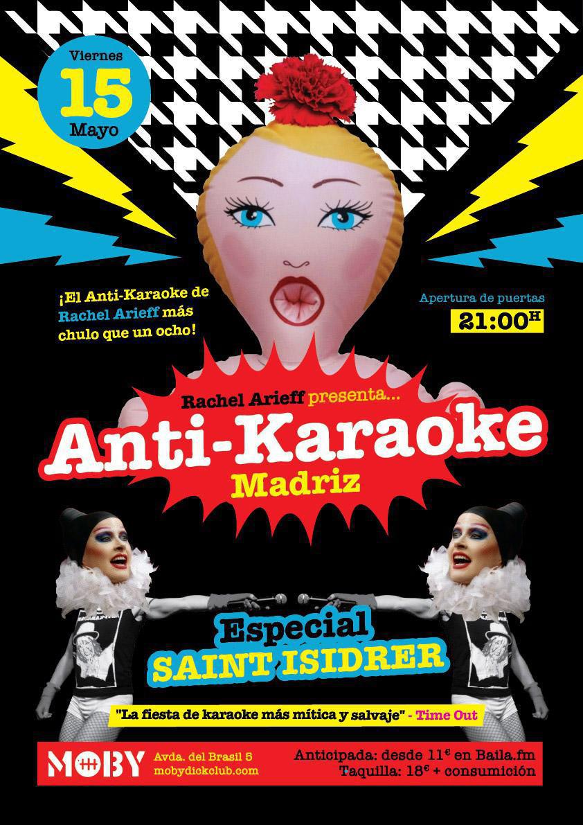 Rachel Arieff presenta ANTI-KARAOKE Especial Saint Isidrer Rachel Arieff presenta ANTI-KARAOKE Especial Saint Isidrer