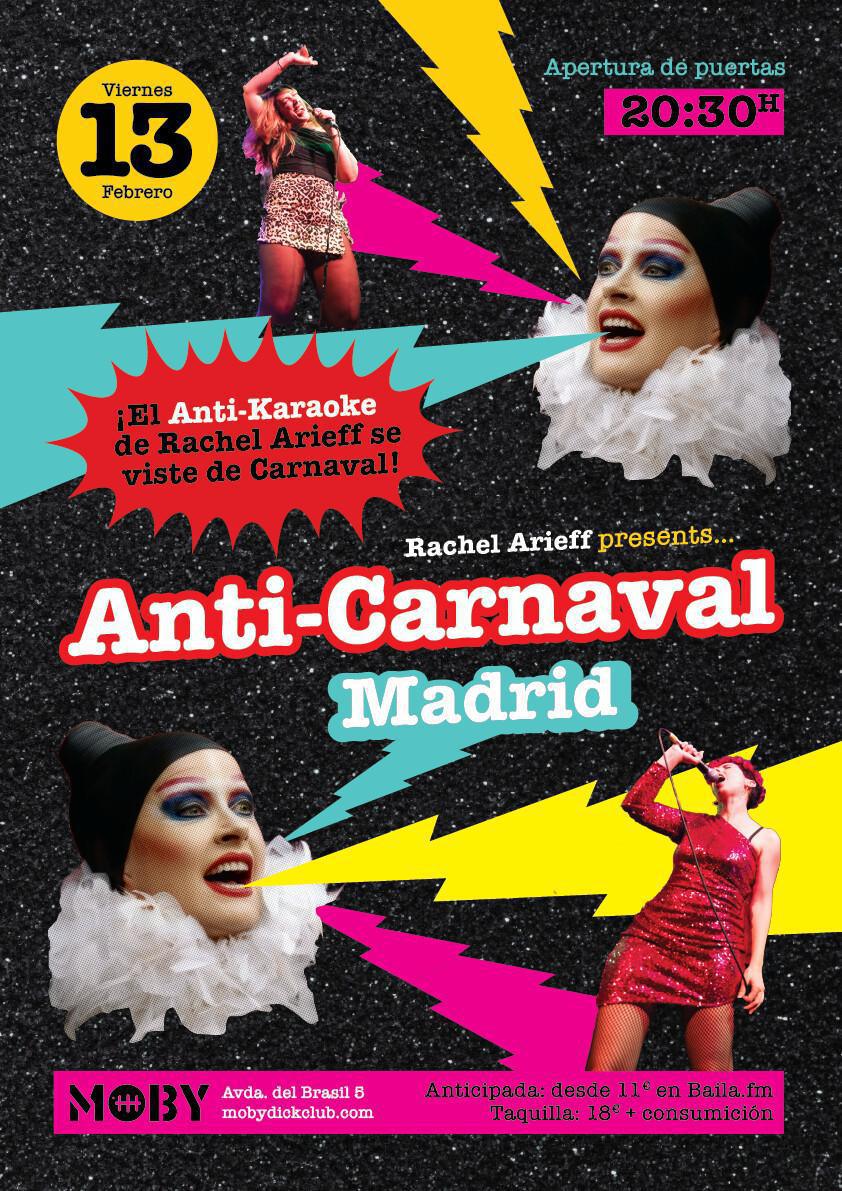 Rachel Arieff presenta ANTI-KARAOKE especial CARNAVAL Rachel Arieff presenta ANTI-KARAOKE especial CARNAVAL
