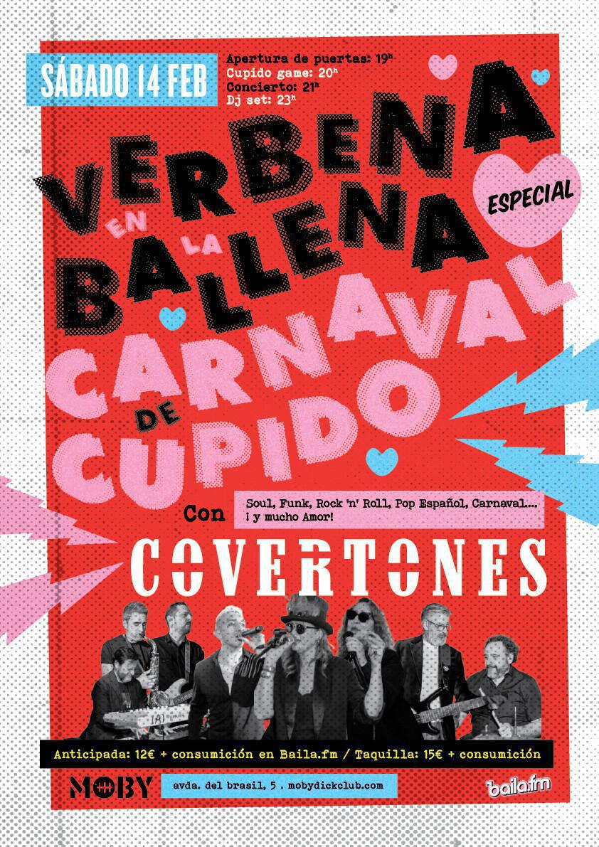 VERBENA EN LA BALLENA ESPECIAL CARNAVAL DE CUPIDO CON COVERTONES VERBENA EN LA BALLENA ESPECIAL CARNAVAL DE CUPIDO CON COVERTONES