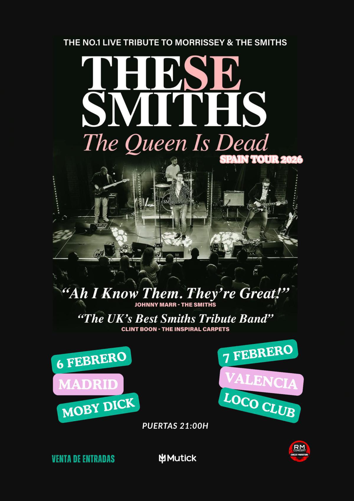 THESE SMITHS (UK) - Tributo a The Smiths en Madrid