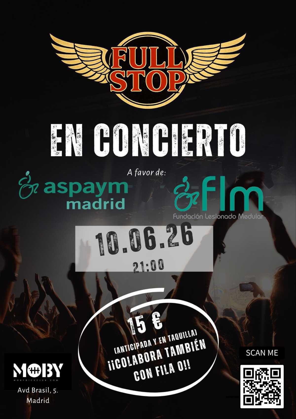 FULLSTOP Concierto a beneficio de ASPAYM 