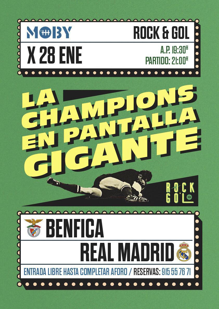 ROCK&GOL: BENFICA vs REAL MADRID – CHAMPIONS’ LEAGUE ROCK&GOL: BENFICA vs REAL MADRID – CHAMPIONS’ LEAGUE