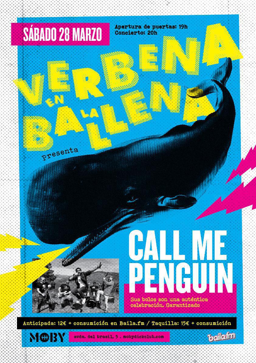 VERBENA EN LA BALLENA CON CALL ME PENGUIN 