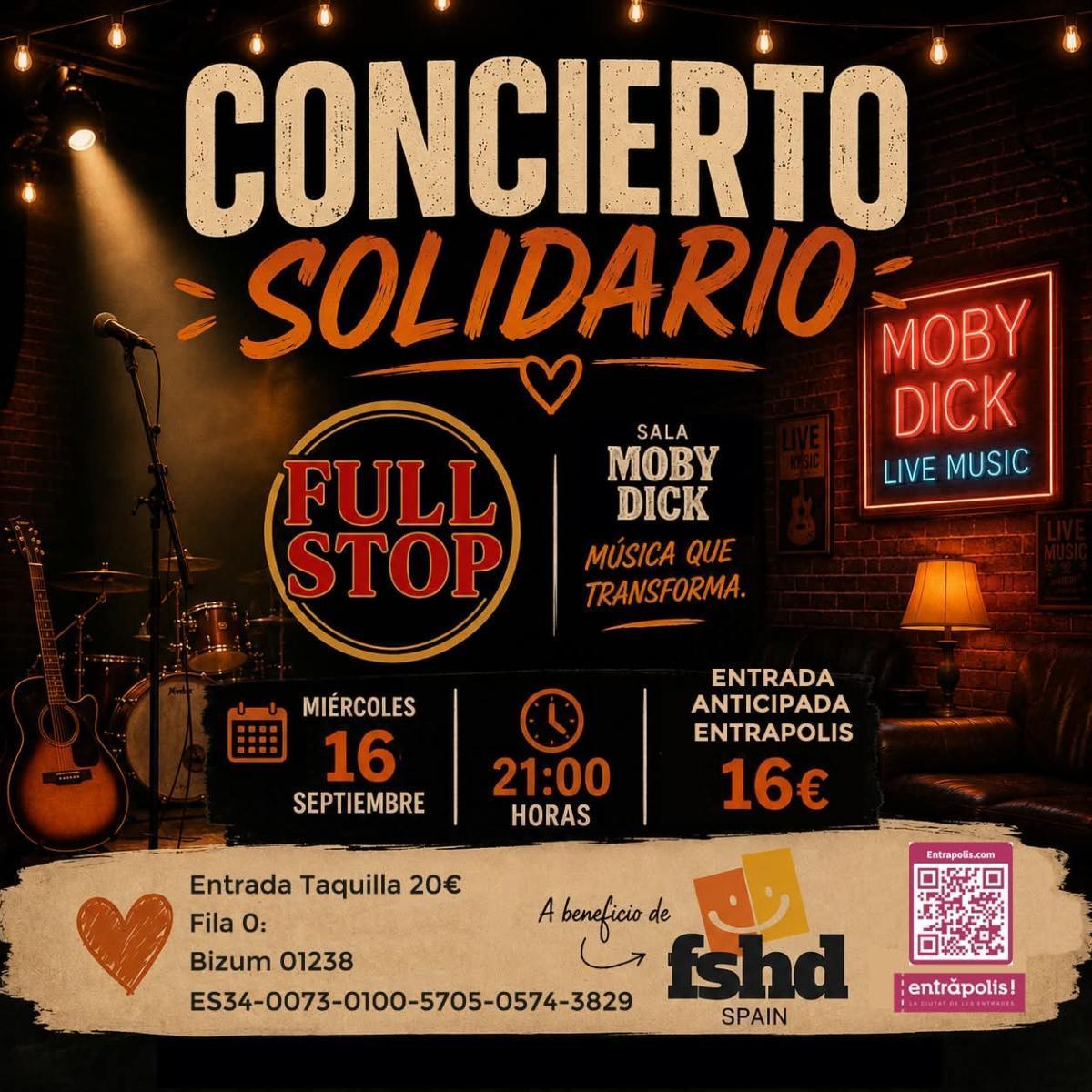 FULL STOP: Concierto a beneficio de FSHD SPAIN 