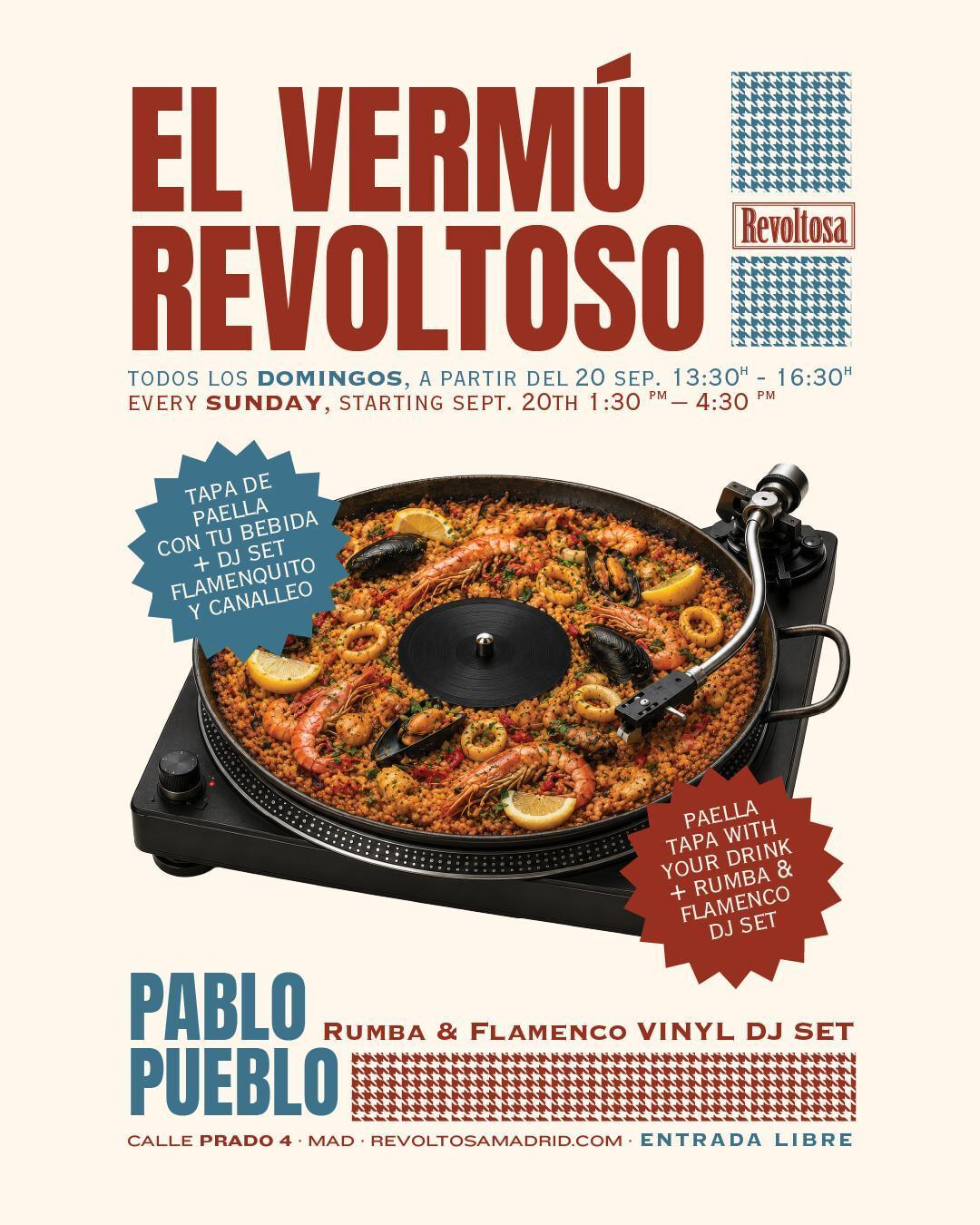 EL VERMÚ REVOLTOSO con PABLO PUEBLO Rumba & Flamenquito Vinyl DJ Set
