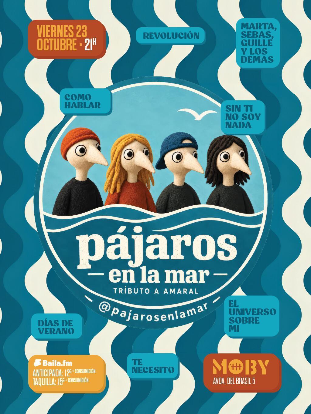 PAJAROS EN EL MAR – TRIBUTO A AMARAL PAJAROS EN EL MAR – TRIBUTO A AMARAL