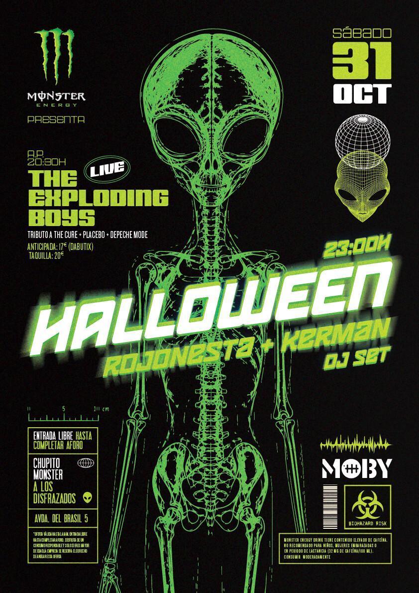 Monster presenta GRAN FIESTA DE HALLOWEEN con THE EXPLODING BOYS: Tributo a THE CURE + PLACEBO + DEPECHE MODE Monster presenta GRAN FIESTA DE HALLOWEEN con THE EXPLODING BOYS: Tributo a THE CURE + PLACEBO + DEPECHE MODE