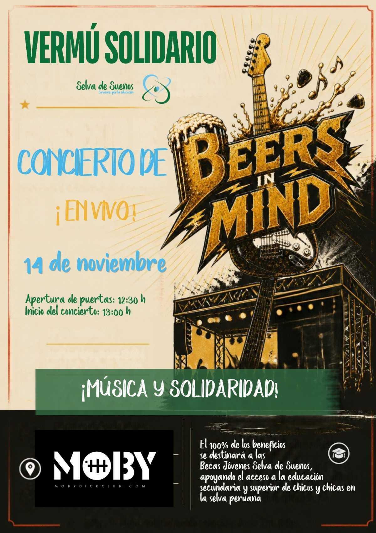 VERMÚ BENÉFICO SELVA DE SUEÑOS CON BEERS IN MIND EN VIVO VERMÚ BENÉFICO SELVA DE SUEÑOS CON BEERS IN MIND EN VIVO