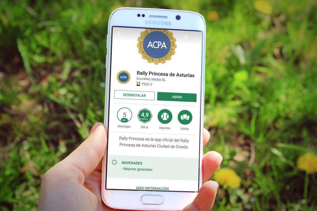 Éxito de descargas de la aplicación del Rally Princesa de Asturias  Éxito de descargas de la aplicación del Rally Princesa de Asturias