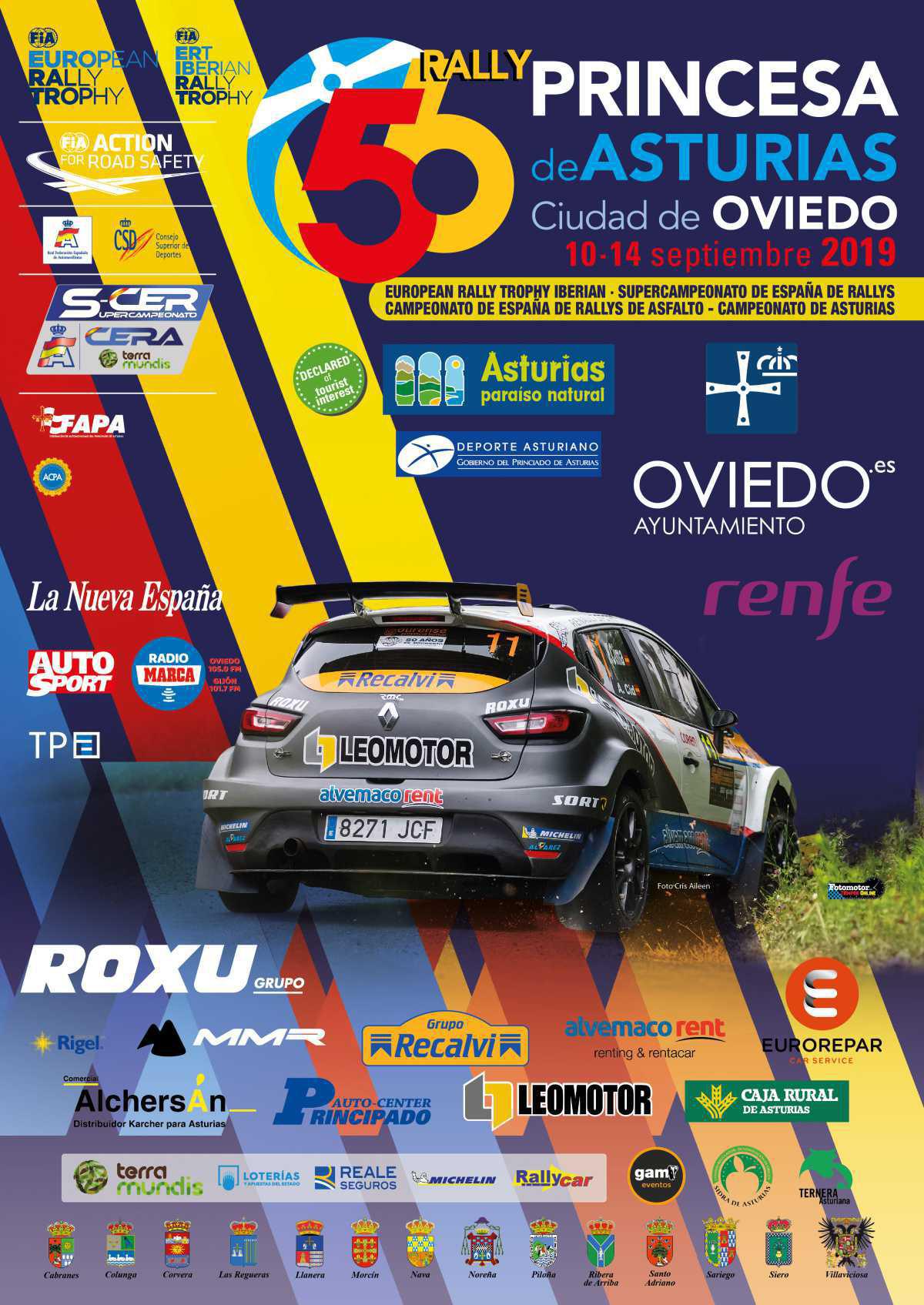 Official Poster 56 Rally Princess of Asturias - City of Oviedo