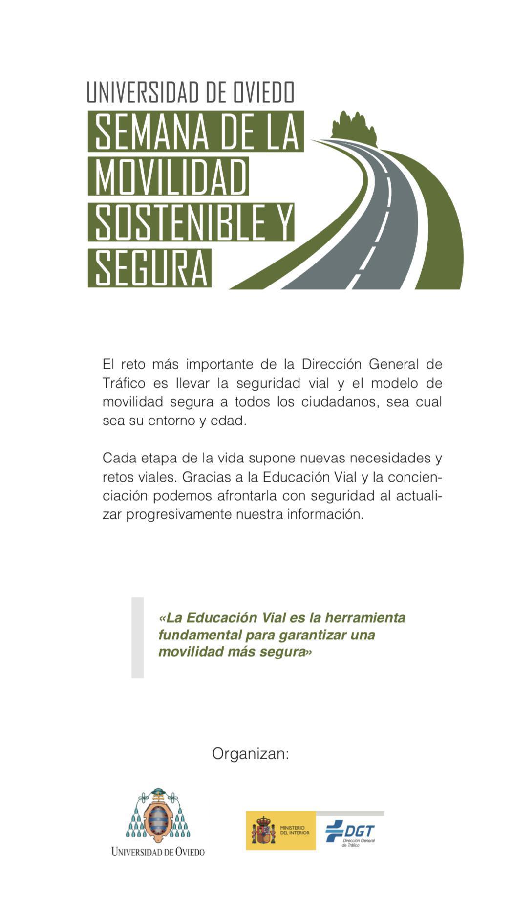 Semana de la Movilidad Sostenible y Segura UNIOVI Semana de la Movilidad Sostenible y Segura UNIOVI