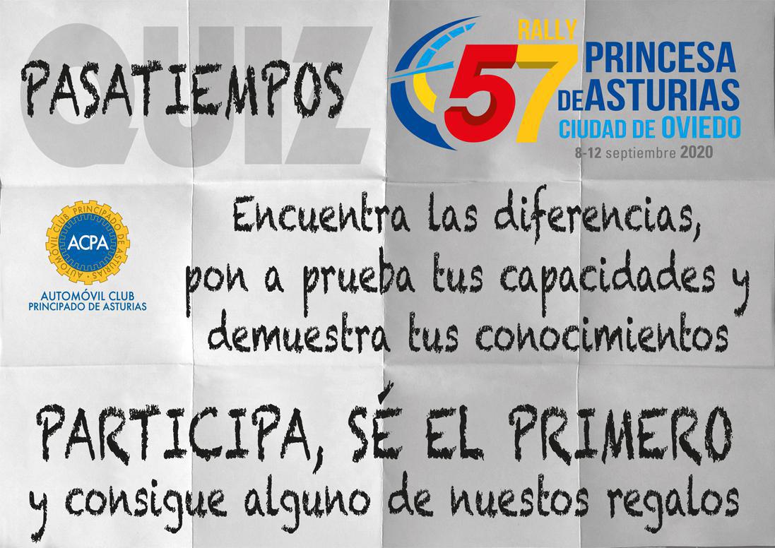 ¡Disfruta de nuestro Rally Princesa Quiz! ¡Disfruta de nuestro Rally Princesa Quiz!