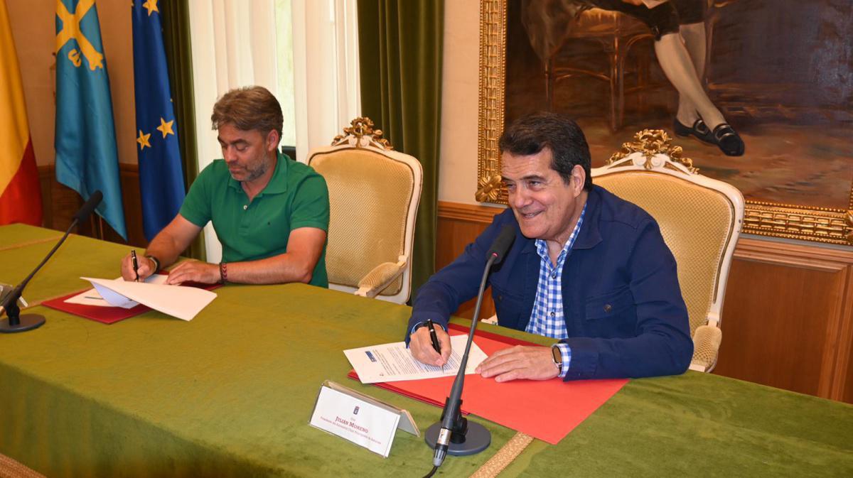 El Ayuntamiento de Gijón  firma un convenio con la organización del 59 Rally Blendio Princesa de Asturias Ciudad de Oviedo