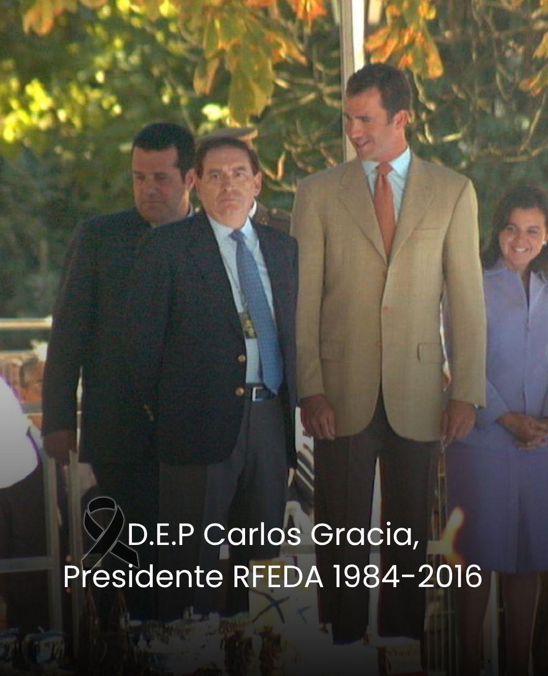 El Automóvil Club Principado de Asturias lamenta profundamente el fallecimiento de Carlos Gracia.