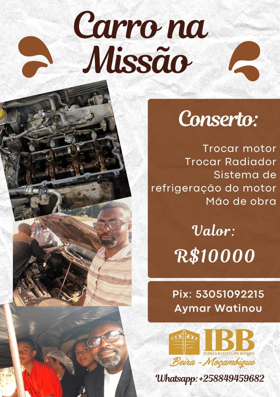 CARRO NA MISSÃO AFRICA 
